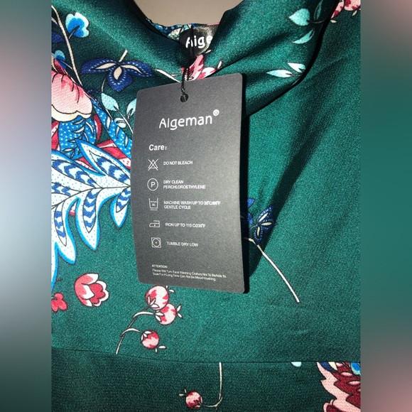 NWT Aigeman Spaghetti Straps Backless Maxi Dress Sz Small - Picture 6 of 7